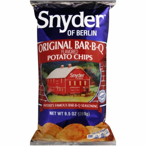 Snyder of Berlin Original Bar-B-Q Potato Chips Perspective: front