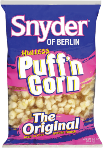 Snyder of Berlin Hulless Puff'N Corn Original Perspective: front