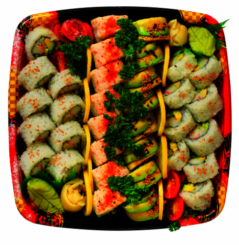 Hybrid Ichi Sushi Platter Perspective: front