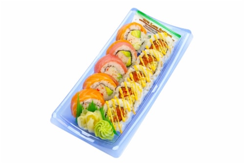 Advanced Fresh Concepts Rainbow & Spicy Tuna Sushi Roll Combo Perspective: front