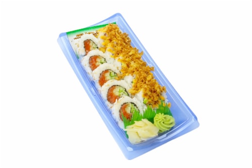 Duo Combo Spicy Tuna & Crunchy CA Sushi Roll Perspective: front