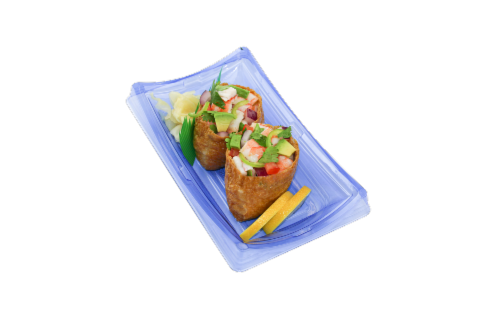 Advanced Fresh Concepts Shrimp Ceviche Inari Sushi Perspective: front
