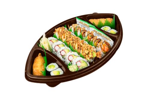 Advanced Fresh Concepts Field Goal Sushi Platter Perspective: front
