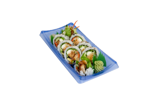 Advanced Fresh Concepts Premium Chicken Katsu Sushi Roll Perspective: front
