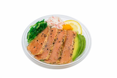 Advanced Fresh Concepts Mini Poke Bowl Seared Salmon Perspective: front