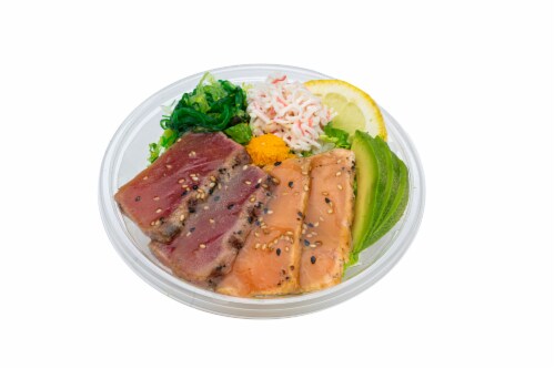 Advanced Fresh Concepts Mini Poke Bowl Seared Salmon & Tuna Perspective: front
