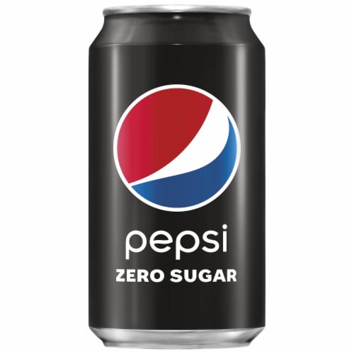 Pepsi Zero Soda Can Perspective: front