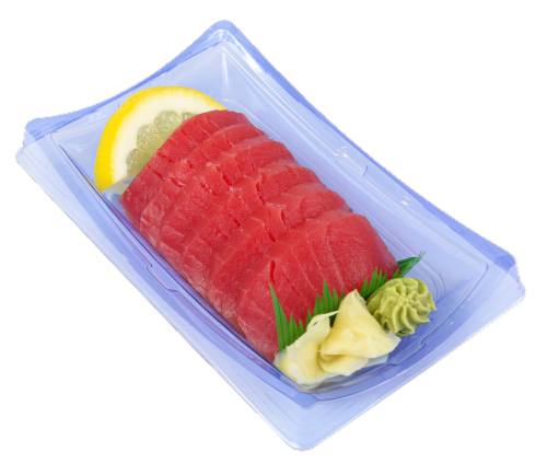 Tuna with Cucumber Sashimi Sampler Perspective: front
