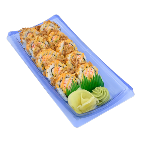 Advanced Fresh Concepts 3PD Crunchy California Sushi Roll Perspective: front