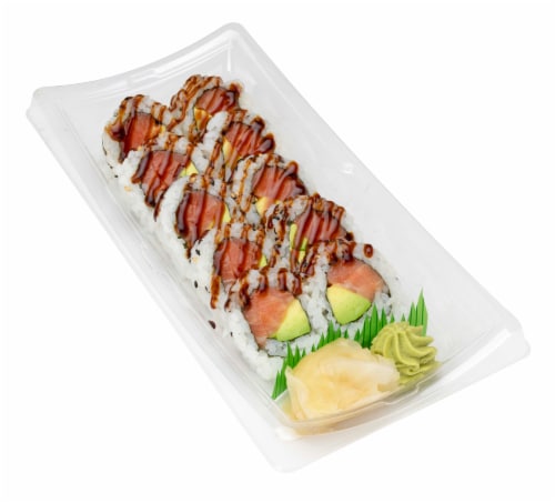Advanced Tuzu Teriyaki Salmon Avocado Roll Perspective: front