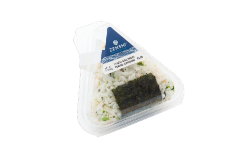 Zenshi® Yuzu Salmon Mayo Onigiri Perspective: front