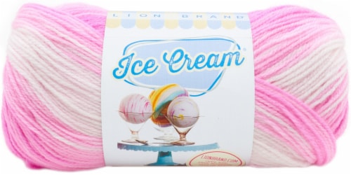 Lion Brand Ice Cream Yarn-Birthday Cake Perspective: front