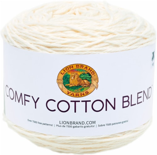 Lion Brand Comfy Cotton Blend Yarn-Whipped Cream, 1 - Foods Co.