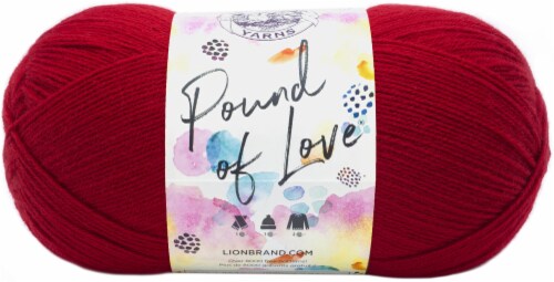 Lion Brand Pound of Love Yarn Pastel Pink, Acrylic Yarn Pastel