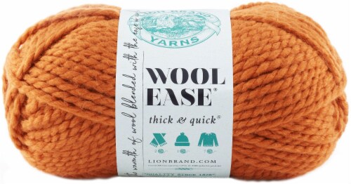 Lion Brand Wool-Ease Thick & Quick Yarn-Pumpkin, 1 count - Pay