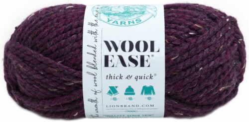 Lion Brand Wool-Ease Thick & Quick Yarn-Raisin, 1 count - Foods Co.