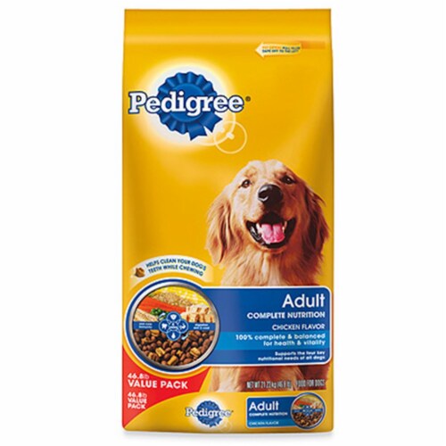 Pedigree® Adult Roasted Chicken Rice & Vegetable Flavor Dog Food, 46.8 ...