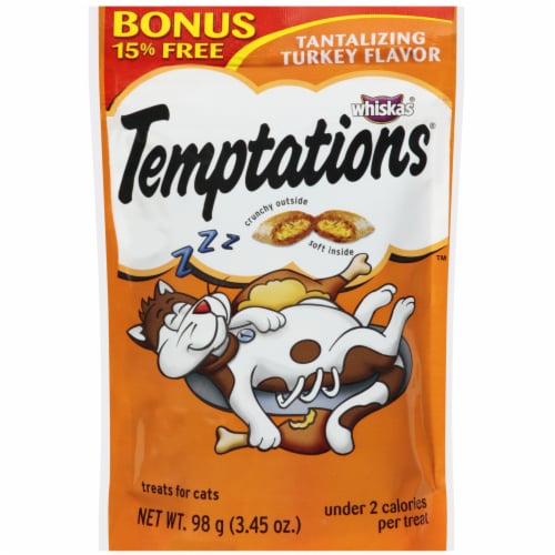 Whiskas Temptations Turkey Flavored Cat Treats Perspective: front