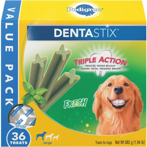 Pedigree Dentastix Fresh Large Dog Treats 36 ct Jay C Food Stores