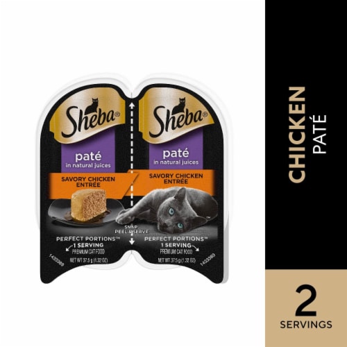 Sheba Perfect Portions Adult Wet Cat Food Pate Savory Chicken Perspective: front