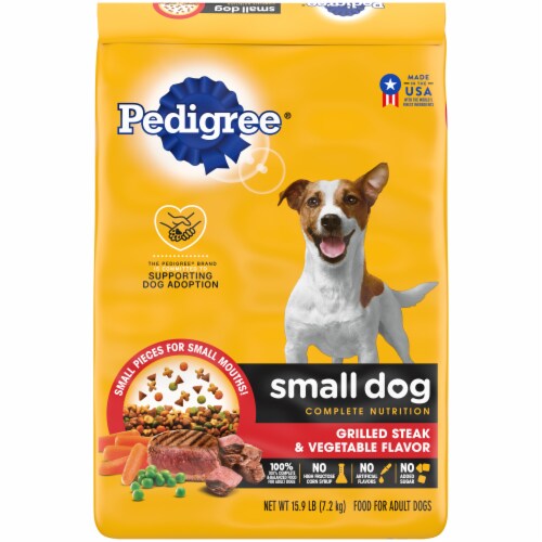 Pedigree® Small Dog Complete Nutrition Grilled Steak & Vegetable Flavor Adult Dry Dog Food Perspective: front