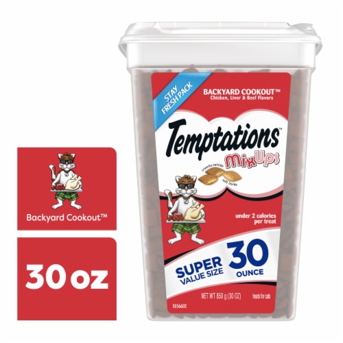 Temptations MixUps Chicken Liver and Beef Cat Treats Perspective: front