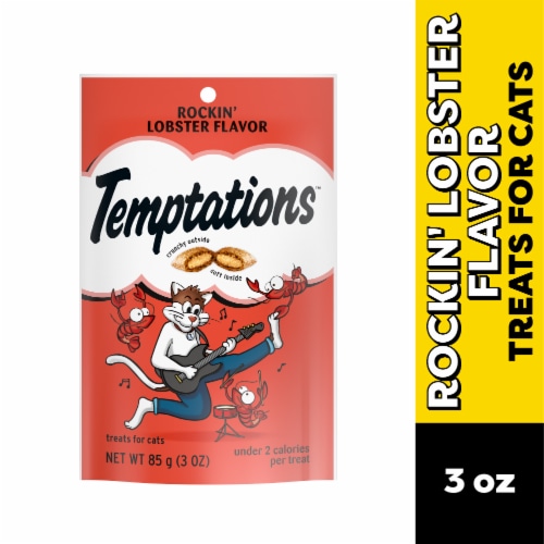 Temptations Classic Crunchy and Soft Cat Treats Rockin' Lobster Flavor Perspective: front