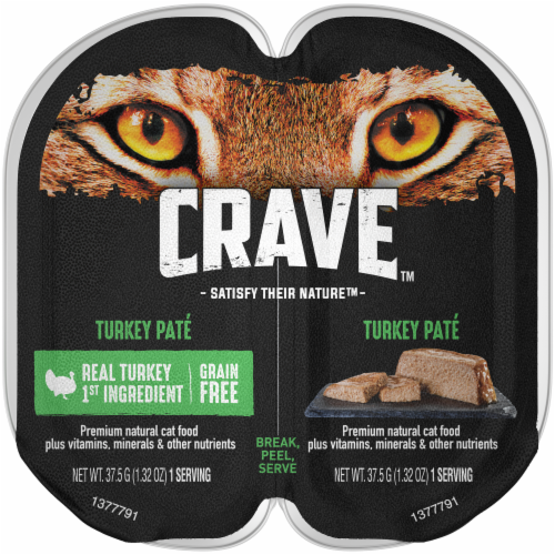 Crave Turkey Pate Wet Cat Food Twin Pack 2 ct 1.32 oz Kroger