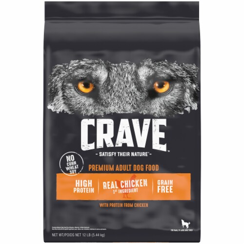 Crave Grain Free Chicken Dry Dog Food Perspective: front