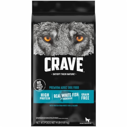 Crave Real Salmon Grain Free Adult Dry Dog Food Perspective: front