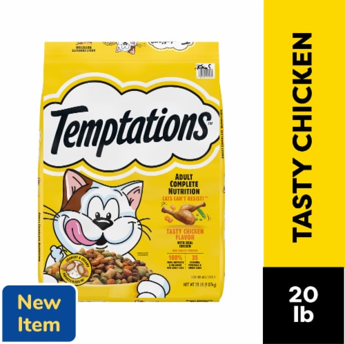 Temptations Adult Dry Cat Food Tasty Chicken Perspective: front