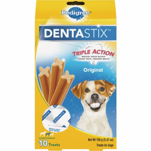 Pedigree Dentastix Treats for Dogs, Original with Real Chicken, Toy/Small, Value Pack - 108 treats, 26.1 oz