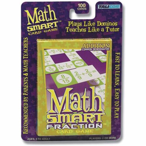 Talicor 6865 Math Smart Fraction Addition Common Denominator  Math Game Perspective: front