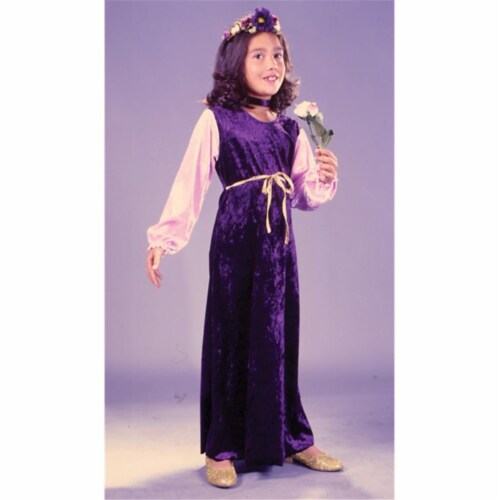 Costumes For All Occasions Fw1480Sm Flower Princess Velvt Ch Sm Perspective: front