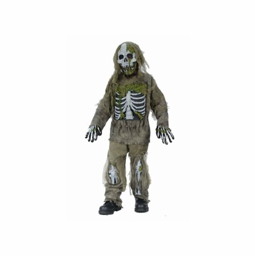 Fun World 31857 Skeleton Zombie Child Costume- Size 4-6 Perspective: front