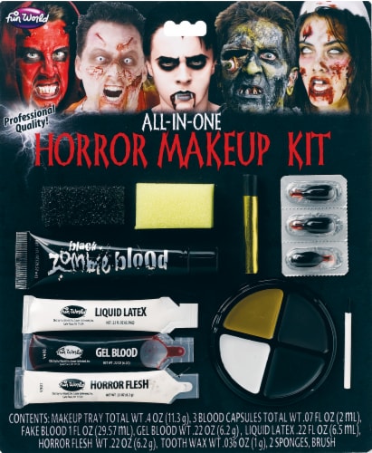 Fun World® All-in-One Horror Makeup Kit Perspective: front