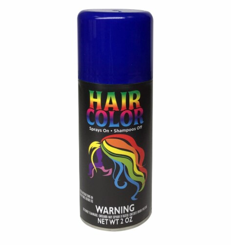 Fun World Blue Temporary Hair Color Hairspray Perspective: front