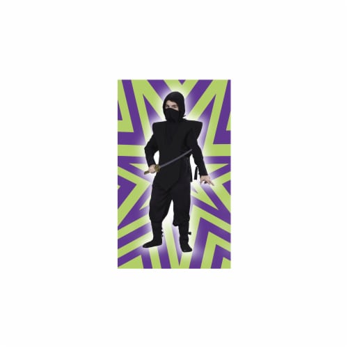 Costumes For All Occasions FW5887BKMD Medium Ninja Complete - Black Perspective: front