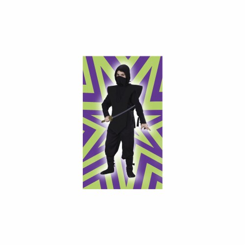 Costumes For All Occasions FW5887BKMD Medium Ninja Complete - Black Perspective: front