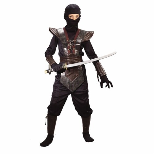 Costumes For All Occasions FW5920LG Ninja Fighter Leather Large Child Perspective: front