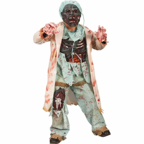 Costumes For All Occasions  Zombie Doctor Child Large Perspective: front
