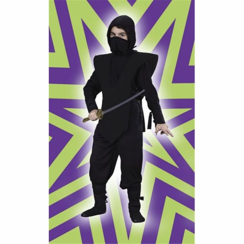 Costumes For All Occasions FW5887BKLG Ninja Complete Black Large Perspective: front