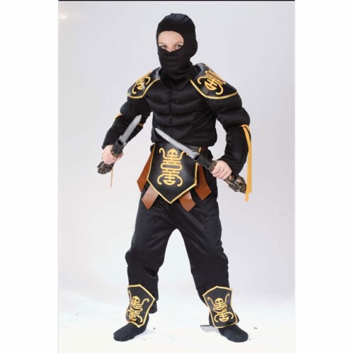Costumes For All Occasions FW8700LG Ninja Warrior Muscle 12 To 14 Perspective: front