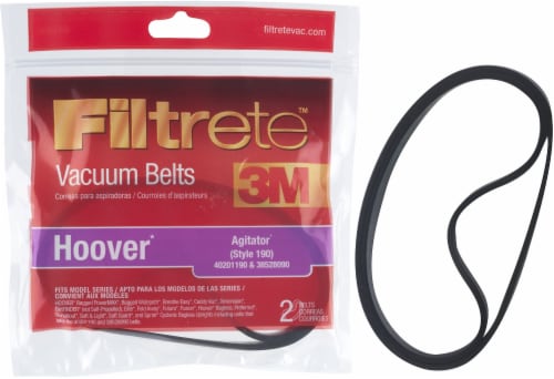 3M Filtrete™ Hoover 190 Agitator Vacuum Belts Perspective: front