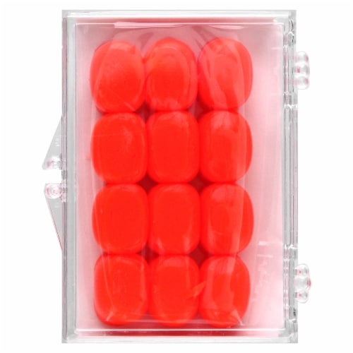 Ezy Dose Kids Soft Silicone Ear Plugs Orange - 6 Pairs + Case Perspective: front