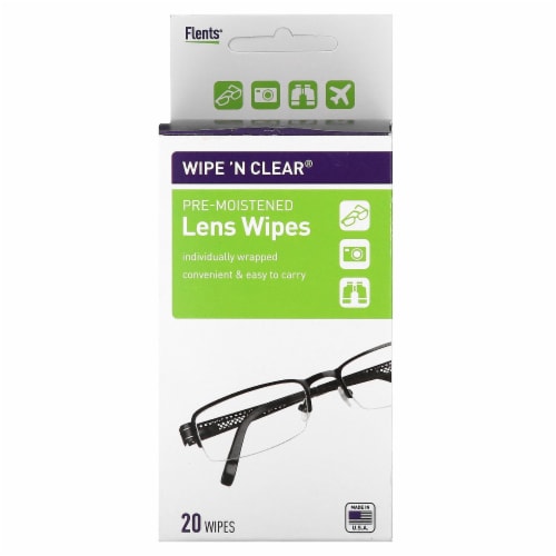 Flents® Wipe-n-Clear® Pre-Moistened Lens Wipes Perspective: front