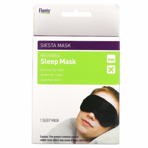 Flents® Siesta Reusable Sleep Mask Perspective: front