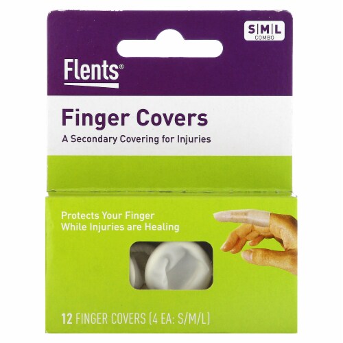 Flents® Finger Covers S M L - 12 Covers Perspective: front