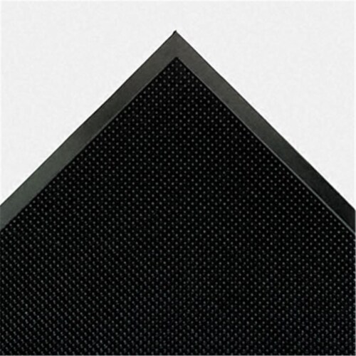 Mat-A-Dor Entrance/Antifatigue Mat, Rubber, 36 x 72, Black