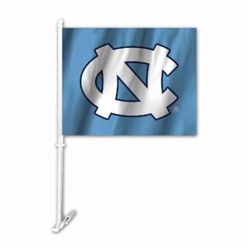 North Carolina Tar Heels Car Flag New Perspective: front